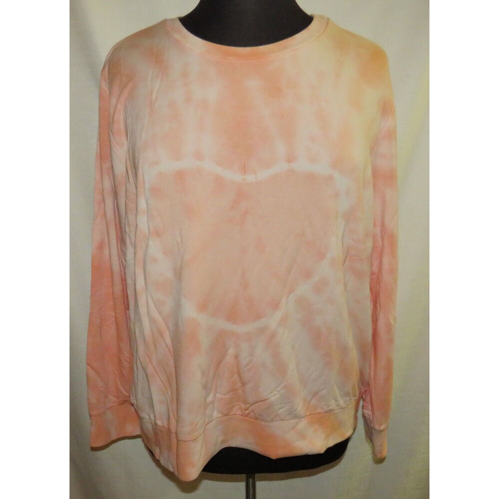 Torrid Sleep Peach Tie Dye Heart Lightweight Sweatshirt Plus Size 2X
